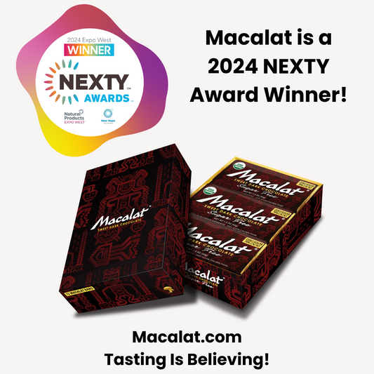Macalat® Organic Sweet Dark Chocolate Wins 2024 NEXTY Award at Natural Products Expo West