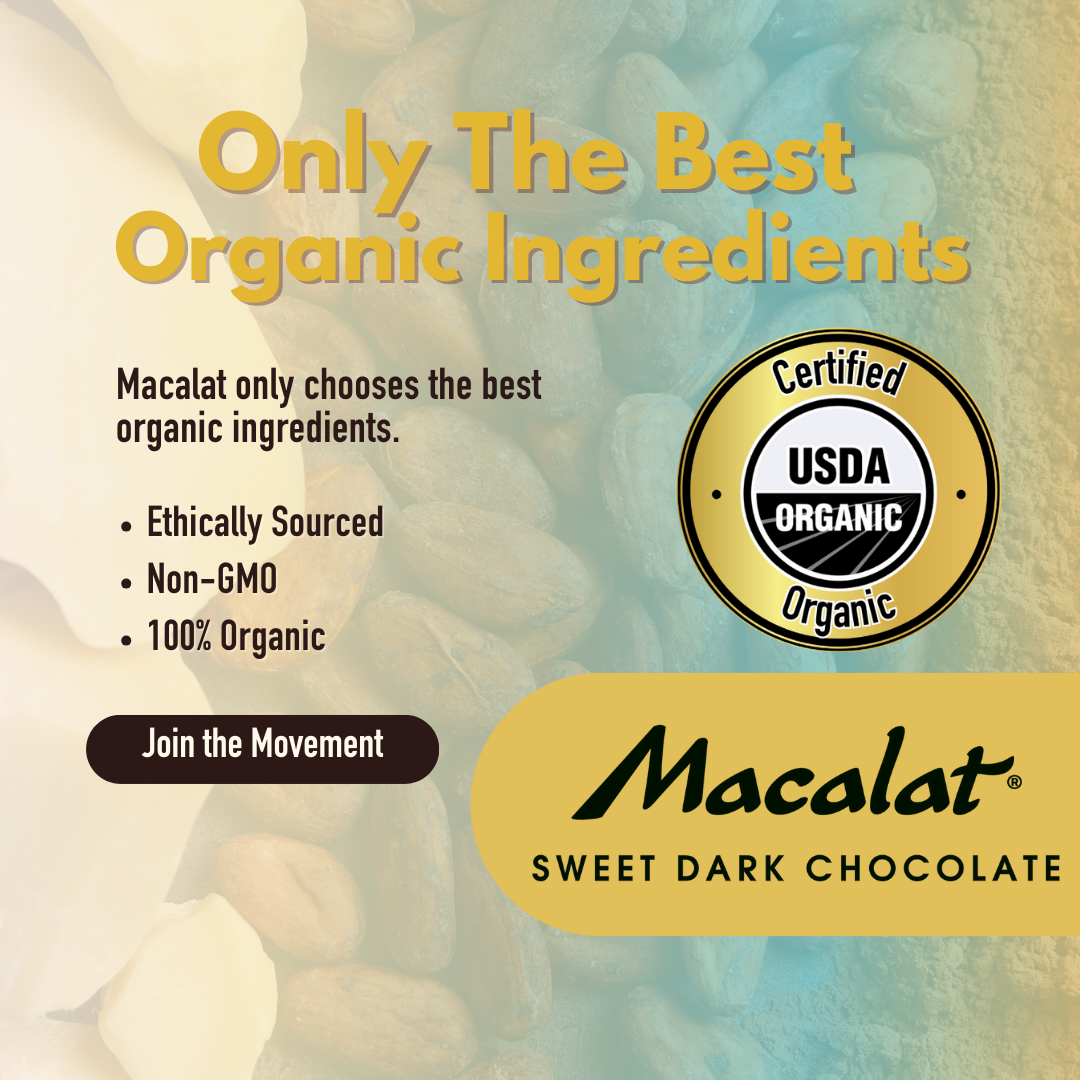 Macalat Organic Sweet Dark Chocolate Bar