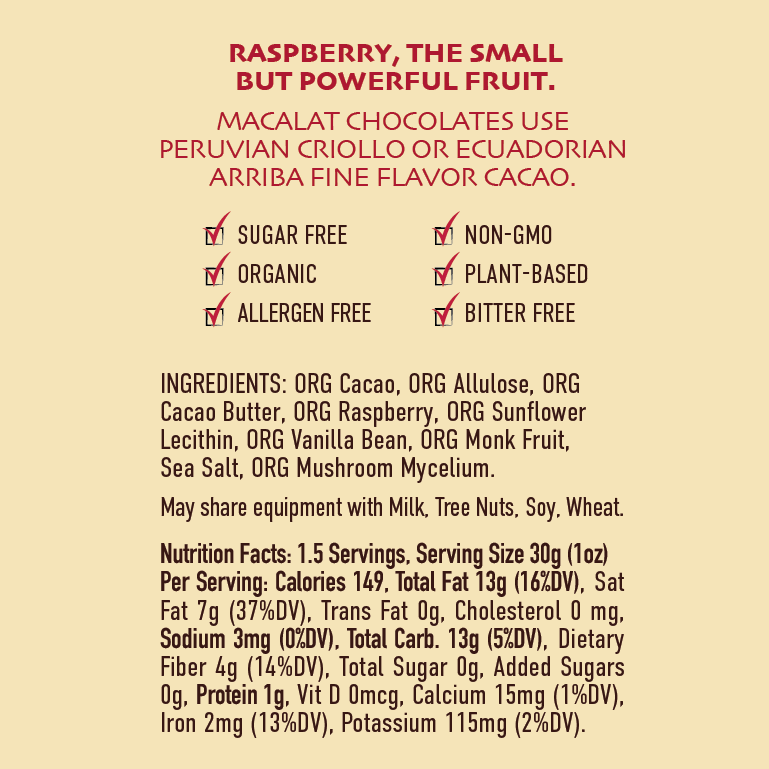 Macalat Raspberry Bar