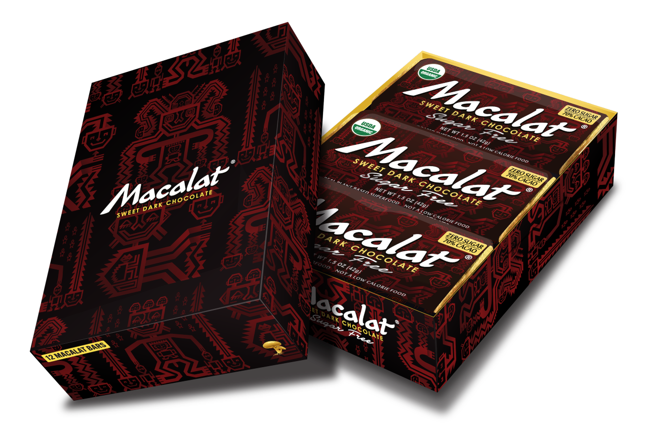 box of 12 macalat chocolate bars