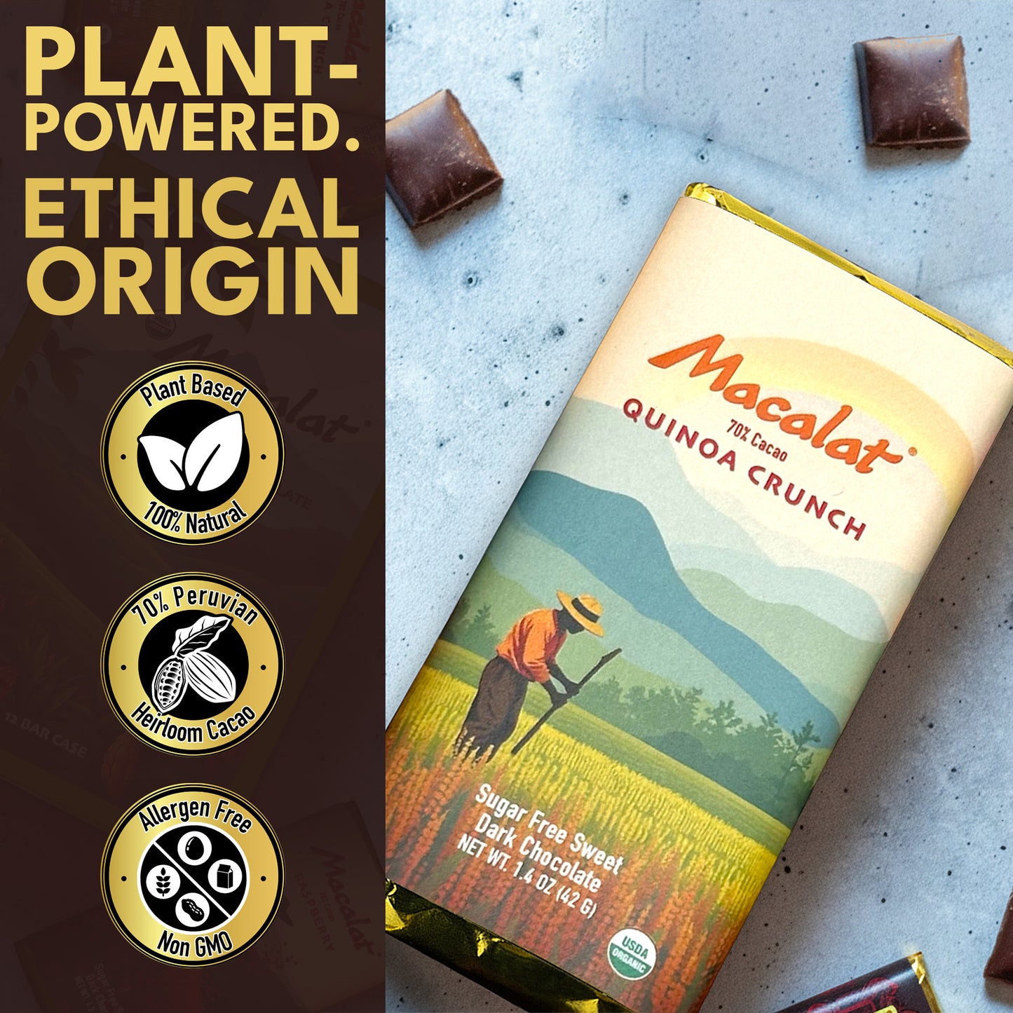 Macalat Quinoa Crunch Bar