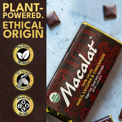 Macalat Organic Sweet Dark Chocolate Bar