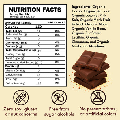 Macalat Organic Sweet Dark Chocolate Bar