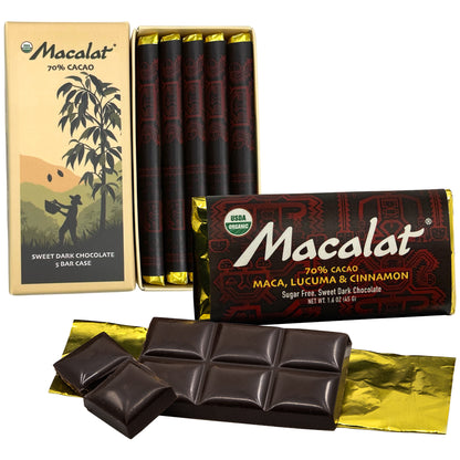 Macalat Organic Sweet Dark Chocolate Bar