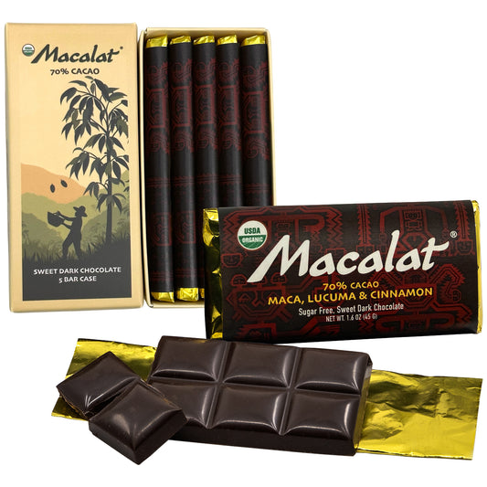 Macalat Organic Sweet Dark Chocolate Bar