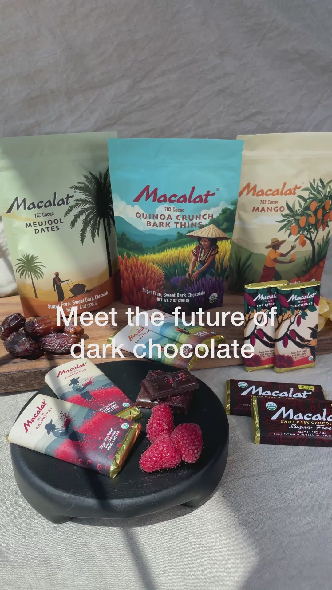 Macalat The Essence Bar - Macalat Sugar Free Sweet Dark Chocolate